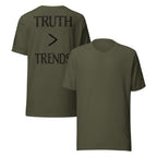 Truth > Trends Black | Isaiah 40:8 – KJV Faith Unisex T-Shirt - KJV Word & Light Threads