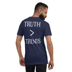 Truth > Trends White | Isaiah 40:8 – KJV Faith Unisex T-Shirt - KJV Word & Light Threads