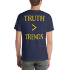 Truth > Trends Gold | Isaiah 40:8 – KJV Faith Unisex T-Shirt - KJV Word & Light Threads