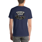 Church Is in Session Soccer Bright | 1 Corinthians 9:25 – KJV Faith Unisex T-Shirt - KJV Word & Light Threads