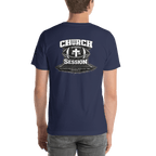 Church Is in Session Football Dark | 1 Corinthians 9:25 – KJV Faith Unisex T-Shirt - KJV Word & Light Threads