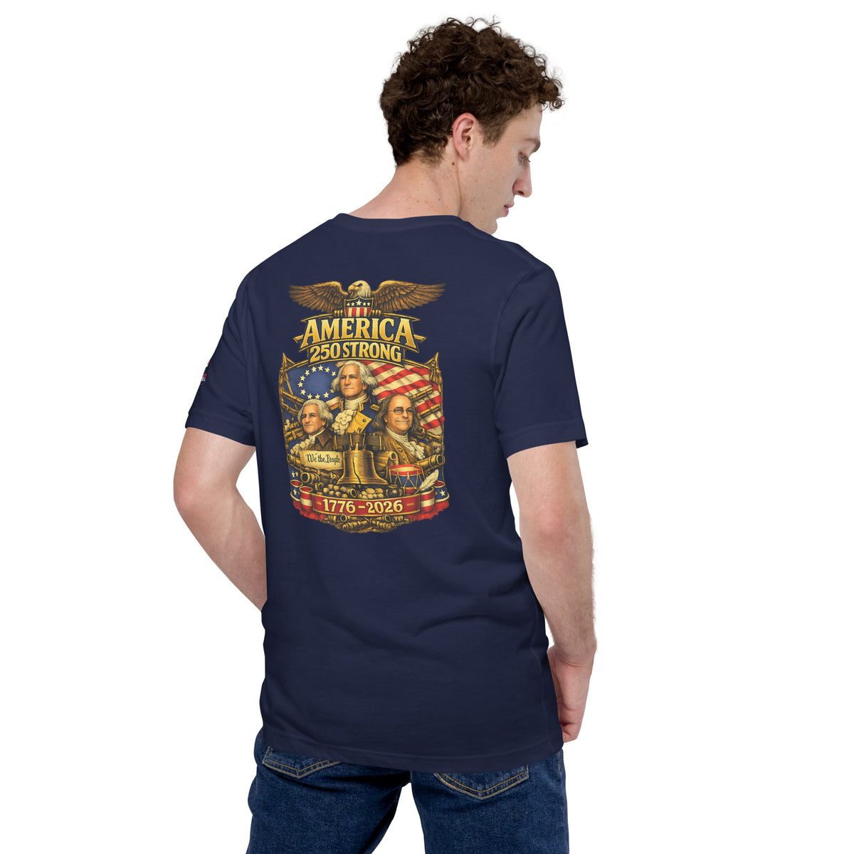 America 250 Strong | 1776-2026 KJV Tee - KJV Word & Light Threads