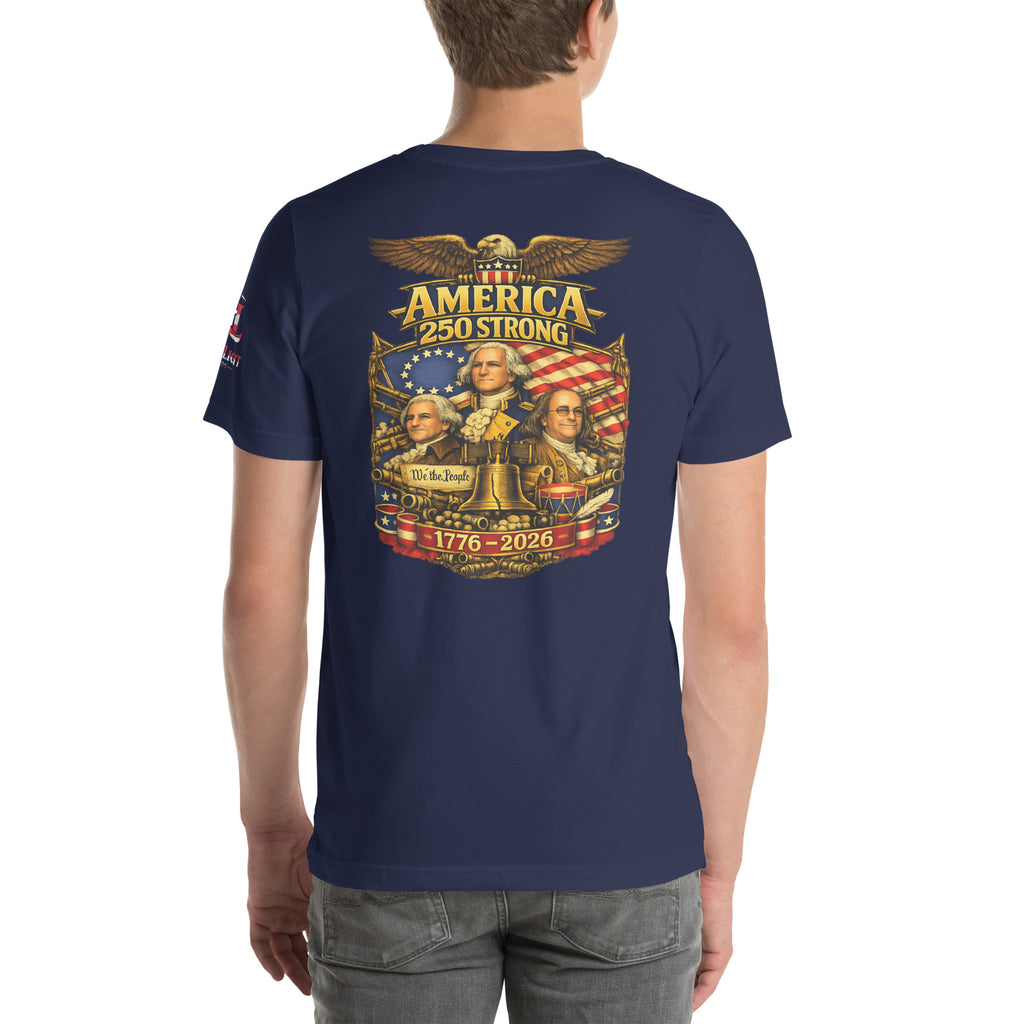 America 250 Strong | 1776-2026 KJV Tee - KJV Word & Light Threads