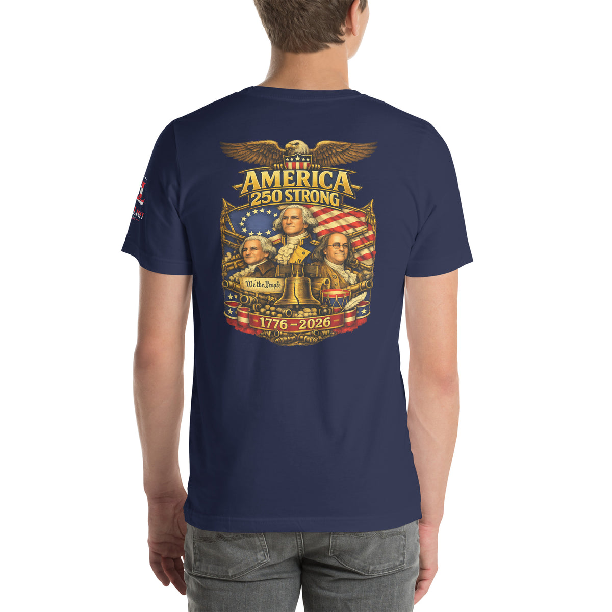 America 250 Strong | 1776-2026 KJV Tee - KJV Word & Light Threads