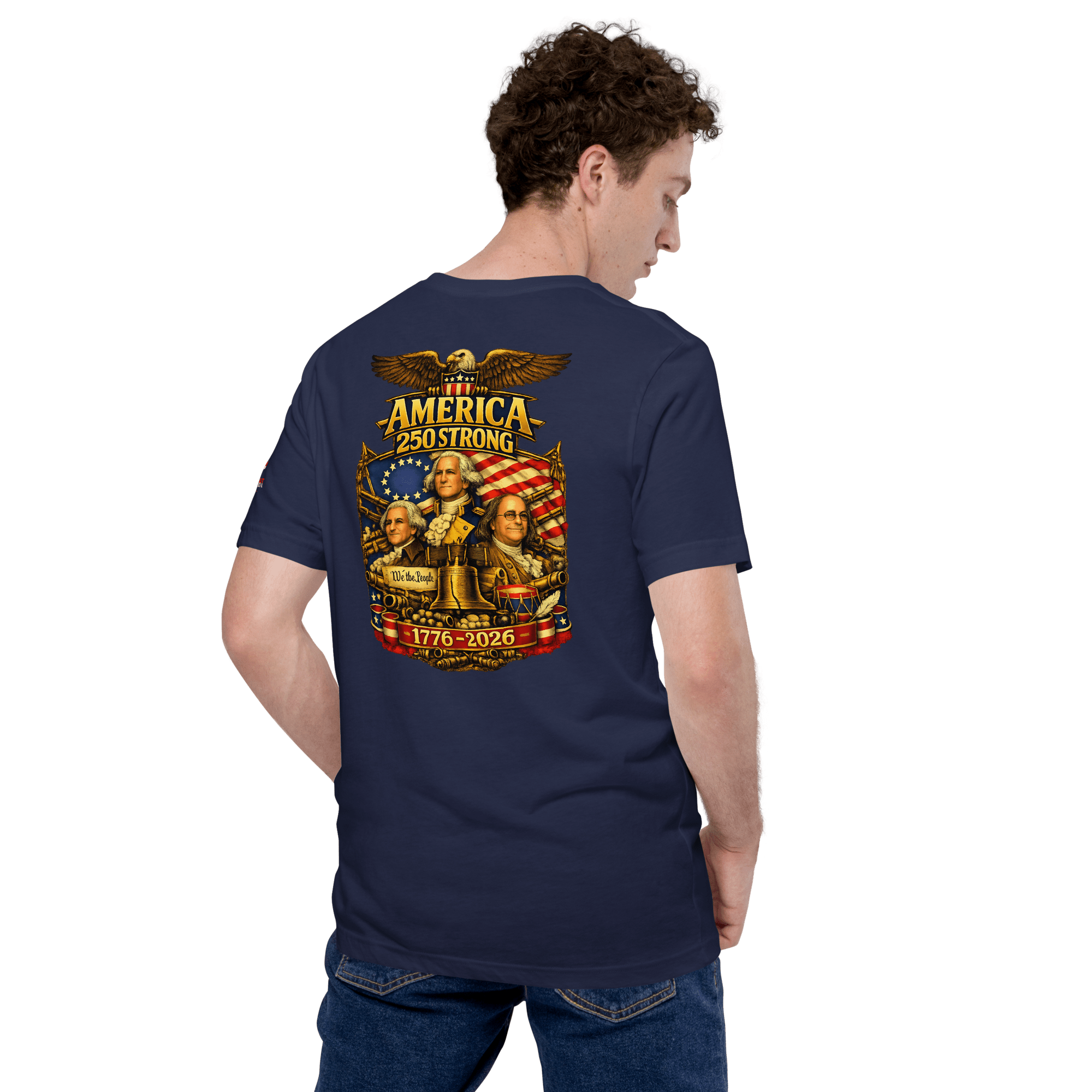 America 250 Strong | 1776–2026 – KJV Faith Unisex T-Shirt - KJV Word & Light Threads