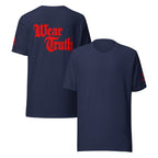 Wear Truth Red | Philippians 4:13 – KJV Faith Unisex T-Shirt - KJV Word & Light Threads