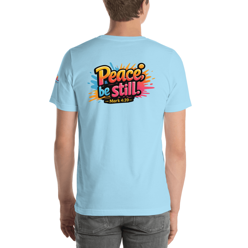 Peace Be Still | Mark 4:39 – KJV Faith Unisex T-Shirt - KJV Word & Light Threads