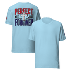 Not Perfect Just Forgiven II | Ephesians 1:7 – KJV Faith Unisex T-Shirt - KJV Word & Light Threads