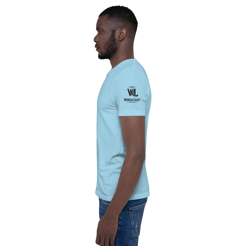 I Will Go Before You | Ruth 3:18 & Isaiah 45:2 – KJV Faith Unisex T-Shirt - KJV Word & Light Threads