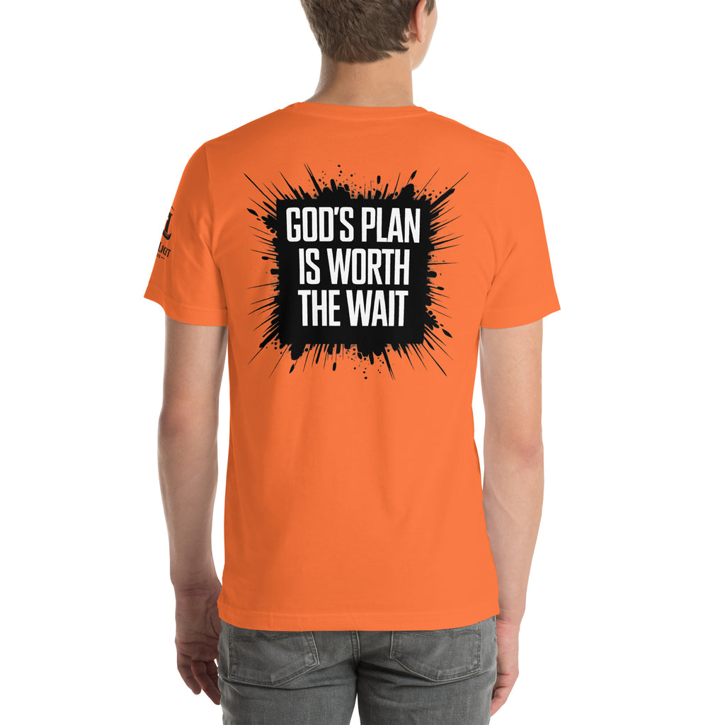 God's Plan is Worth the Wait | Jeremiah 29:11 – KJV Faith Unisex T-Shirt - KJV Word & Light Threads