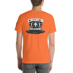 Church Is in Session Football Bright | 1 Corinthians 9:25 – KJV Faith Unisex T-Shirt - KJV Word & Light Threads