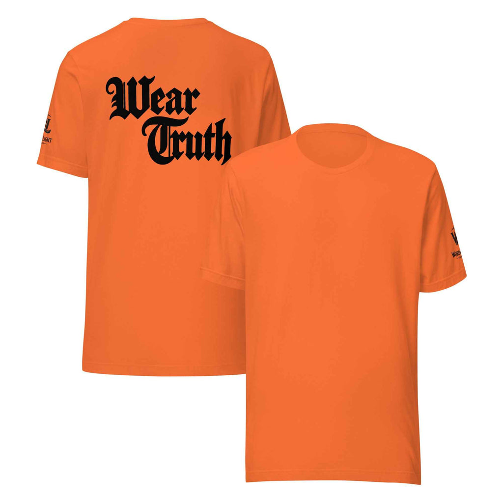 Wear Truth Black KJV T-Shirt | Empower Your Journey with Philippians 4:13 - KJV Word & Light Threads
