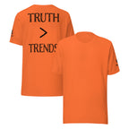 Truth > Trends Black | Isaiah 40:8 – KJV Faith Unisex T-Shirt - KJV Word & Light Threads