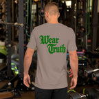 Wear Truth Dark Green | Philippians 4:13 – KJV Faith Unisex T-Shirt - KJV Word & Light Threads