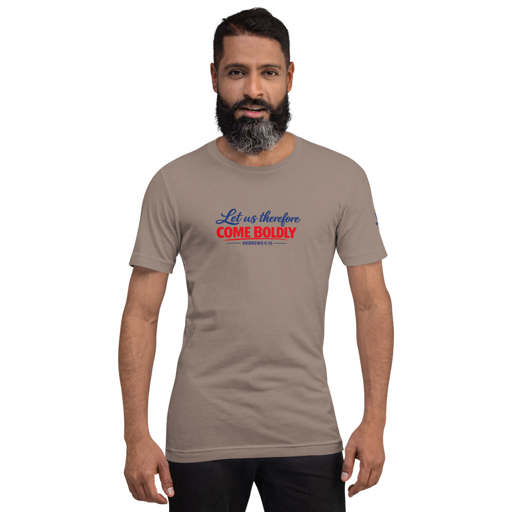 Let Us Therefore Come Boldly unto the Throne of Grace FB | Hebrews 4:16 – KJV Faith Unisex T-Shirt - KJV Word & Light Threads