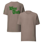 Wear Truth Dark Green | Philippians 4:13 – KJV Faith Unisex T-Shirt - KJV Word & Light Threads