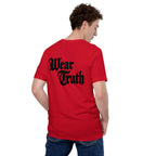 Wear Truth Black KJV T-Shirt | Empower Your Journey with Philippians 4:13 - KJV Word & Light Threads