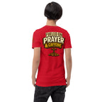 Fueled on Prayer and Caffeine | 1 Thessalonians 5:17 – KJV Faith Unisex T-Shirt - KJV Word & Light Threads