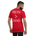 Truth > Trends White | Isaiah 40:8 – KJV Faith Unisex T-Shirt - KJV Word & Light Threads