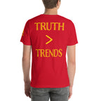 Truth > Trends Gold | Isaiah 40:8 – KJV Faith Unisex T-Shirt - KJV Word & Light Threads