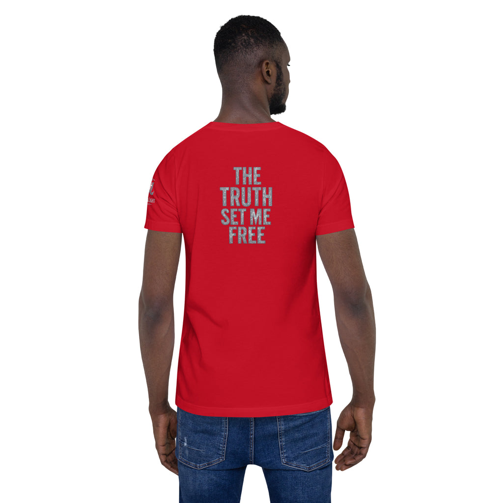The Truth Set Me Free Silver | John 8:32 – KJV Faith Unisex T-Shirt - KJV Word & Light Threads
