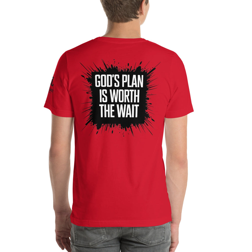 God's Plan is Worth the Wait | Jeremiah 29:11 – KJV Faith Unisex T-Shirt - KJV Word & Light Threads