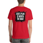 God's Plan is Worth the Wait | Jeremiah 29:11 – KJV Faith Unisex T-Shirt - KJV Word & Light Threads