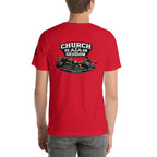 Church Is in Session Soccer Bright | 1 Corinthians 9:25 – KJV Faith Unisex T-Shirt - KJV Word & Light Threads