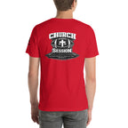 Church Is in Session Football Bright | 1 Corinthians 9:25 – KJV Faith Unisex T-Shirt - KJV Word & Light Threads