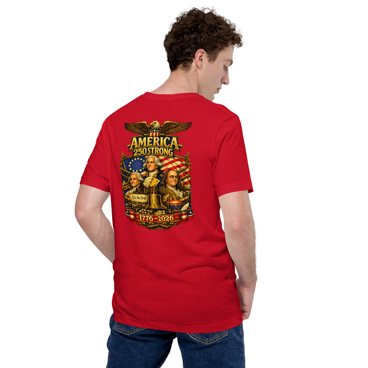 America 250 Strong | 1776-2026 KJV Tee - KJV Word & Light Threads