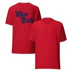Wear Truth Navy Blue | Philippians 4:13 – KJV Faith Unisex T-Shirt - KJV Word & Light Threads