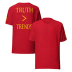 Truth > Trends Gold | Isaiah 40:8 – KJV Faith Unisex T-Shirt - KJV Word & Light Threads