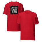 God's Plan is Worth the Wait | Jeremiah 29:11 – KJV Faith Unisex T-Shirt - KJV Word & Light Threads