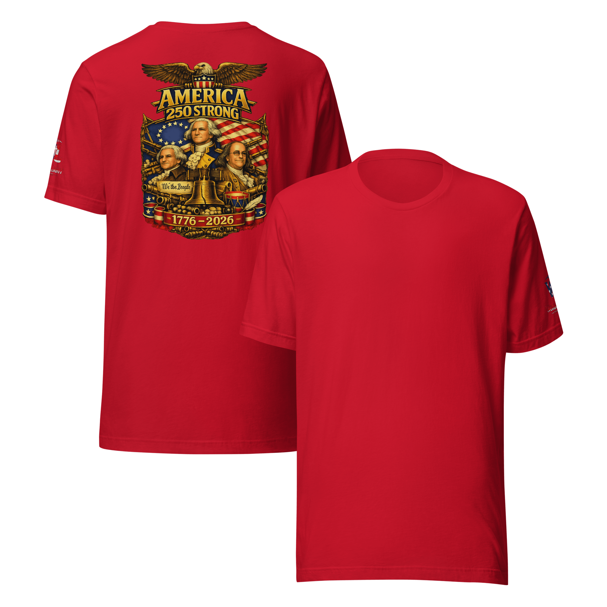America 250 Strong | 1776–2026 – KJV Faith Unisex T-Shirt - KJV Word & Light Threads
