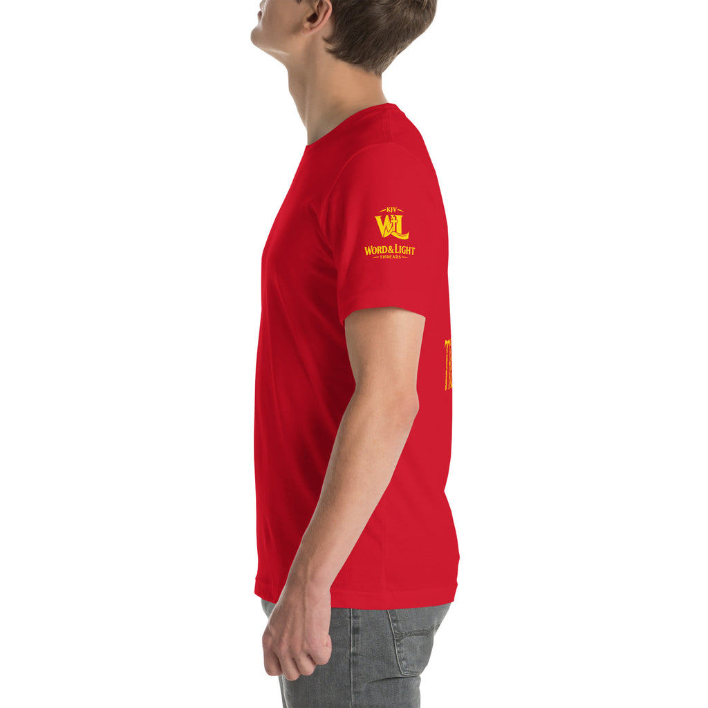 Truth > Trends Gold | Isaiah 40:8 – KJV Faith Unisex T-Shirt - KJV Word & Light Threads