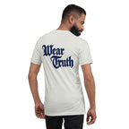 Wear Truth Navy Blue | Philippians 4:13 – KJV Faith Unisex T-Shirt - KJV Word & Light Threads