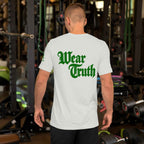 Wear Truth Dark Green | Philippians 4:13 – KJV Faith Unisex T-Shirt - KJV Word & Light Threads