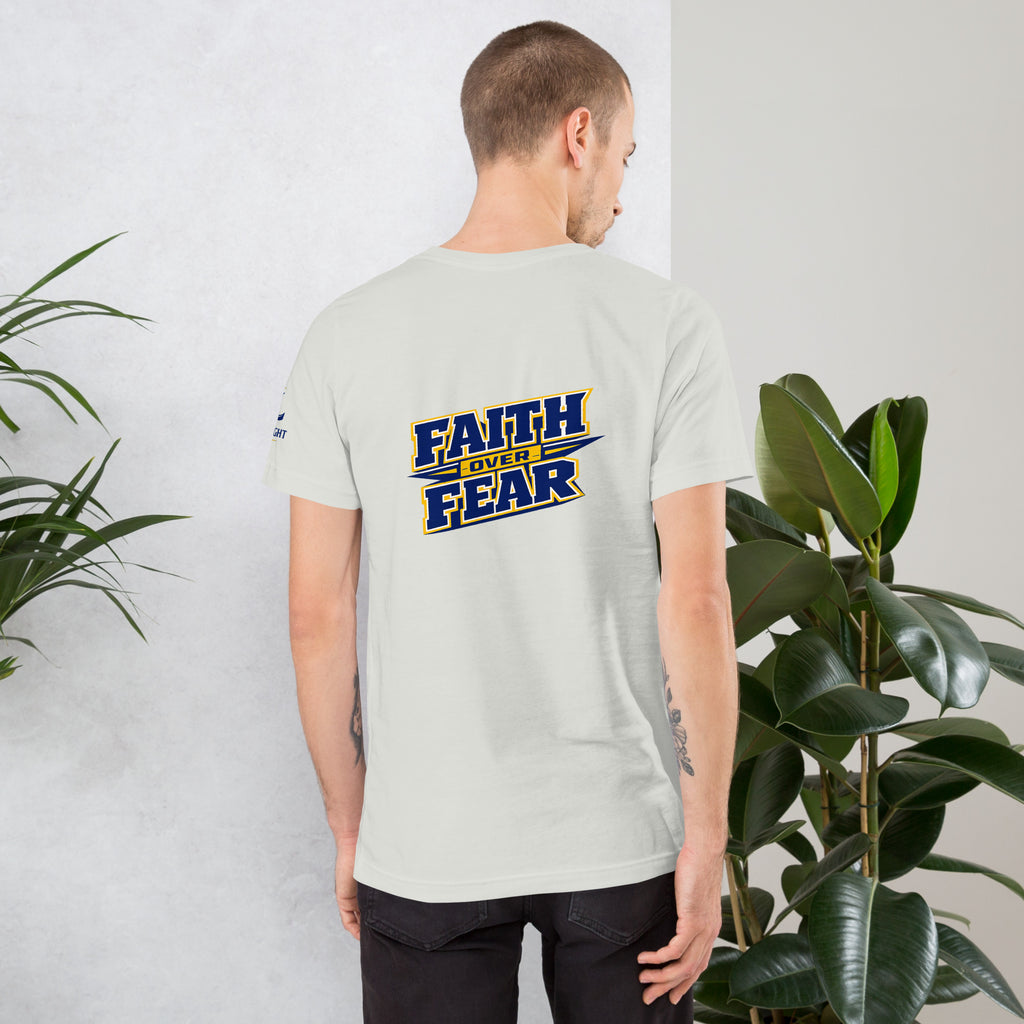 Faith Over Fear T-Shirt | Empower Yourself with 2 Timothy 1:7 - KJV Word & Light Threads