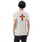 Ask, Seek, Knock Cross | Matthew 7:7 – KJV Faith Unisex T-Shirt - KJV Word & Light Threads