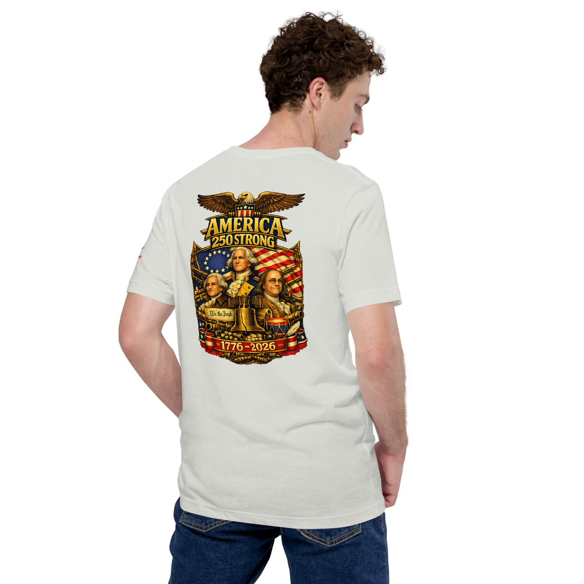 America 250 Strong | 1776-2026 KJV Tee - KJV Word & Light Threads