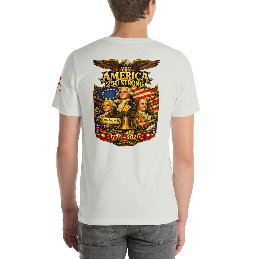 America 250 Strong | 1776-2026 KJV Tee - KJV Word & Light Threads