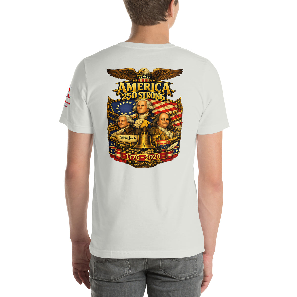 America 250 Strong | 1776-2026 KJV Tee - KJV Word & Light Threads