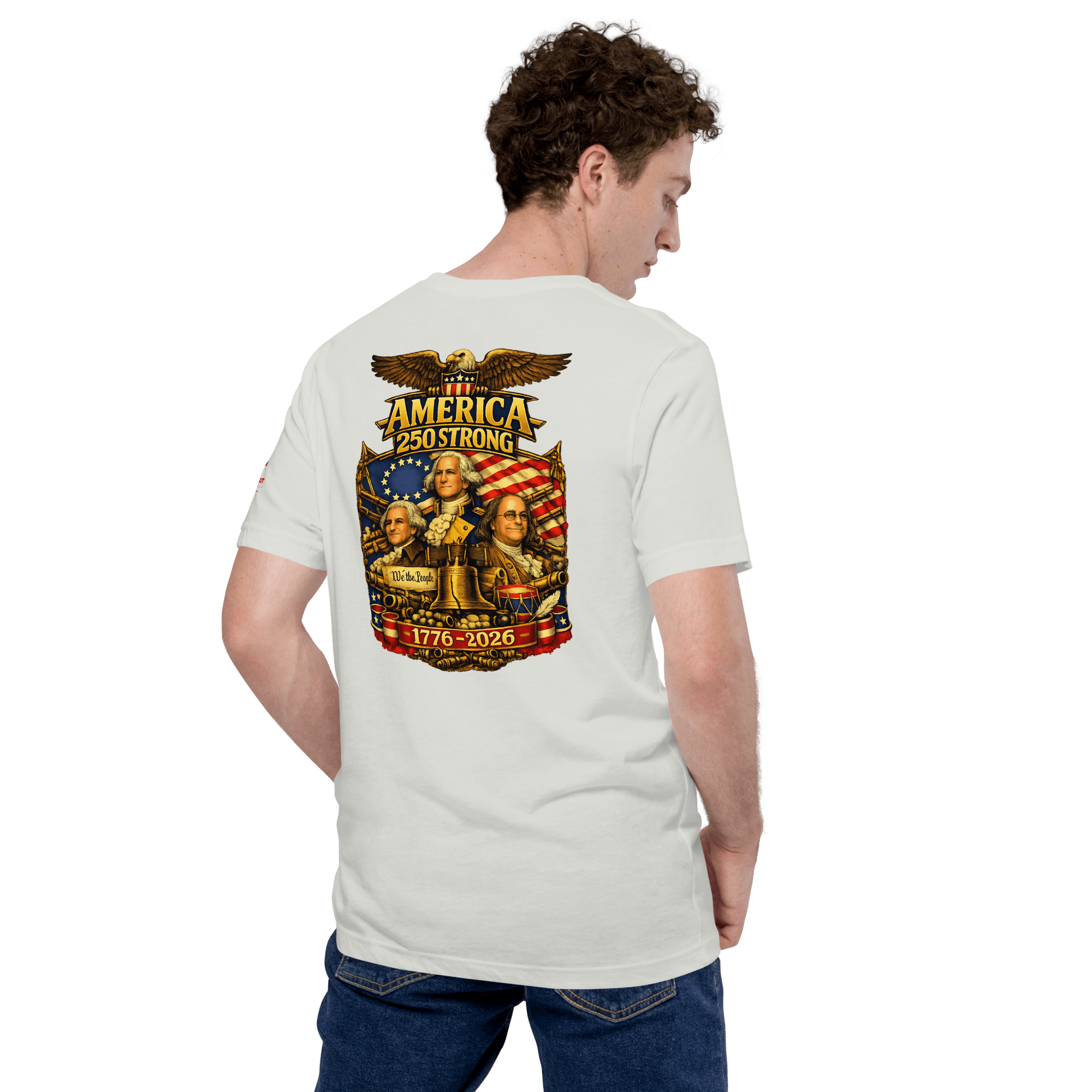America 250 Strong | 1776–2026 – KJV Faith Unisex T-Shirt - KJV Word & Light Threads
