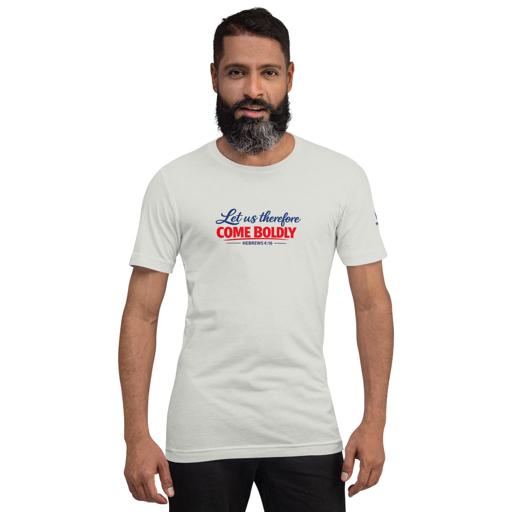 Let Us Therefore Come Boldly unto the Throne of Grace FB | Hebrews 4:16 – KJV Faith Unisex T-Shirt - KJV Word & Light Threads