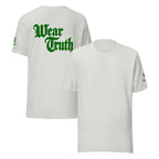 Wear Truth Dark Green | Philippians 4:13 – KJV Faith Unisex T-Shirt - KJV Word & Light Threads