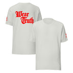 Wear Truth Red | Philippians 4:13 – KJV Faith Unisex T-Shirt - KJV Word & Light Threads