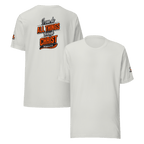 I Can Do All Things Through Christ Which Strengtheneth Me – Philippians 4:13 KJV Christian Unisex T-Shirt | White & Orange - KJV Word & Light Threads