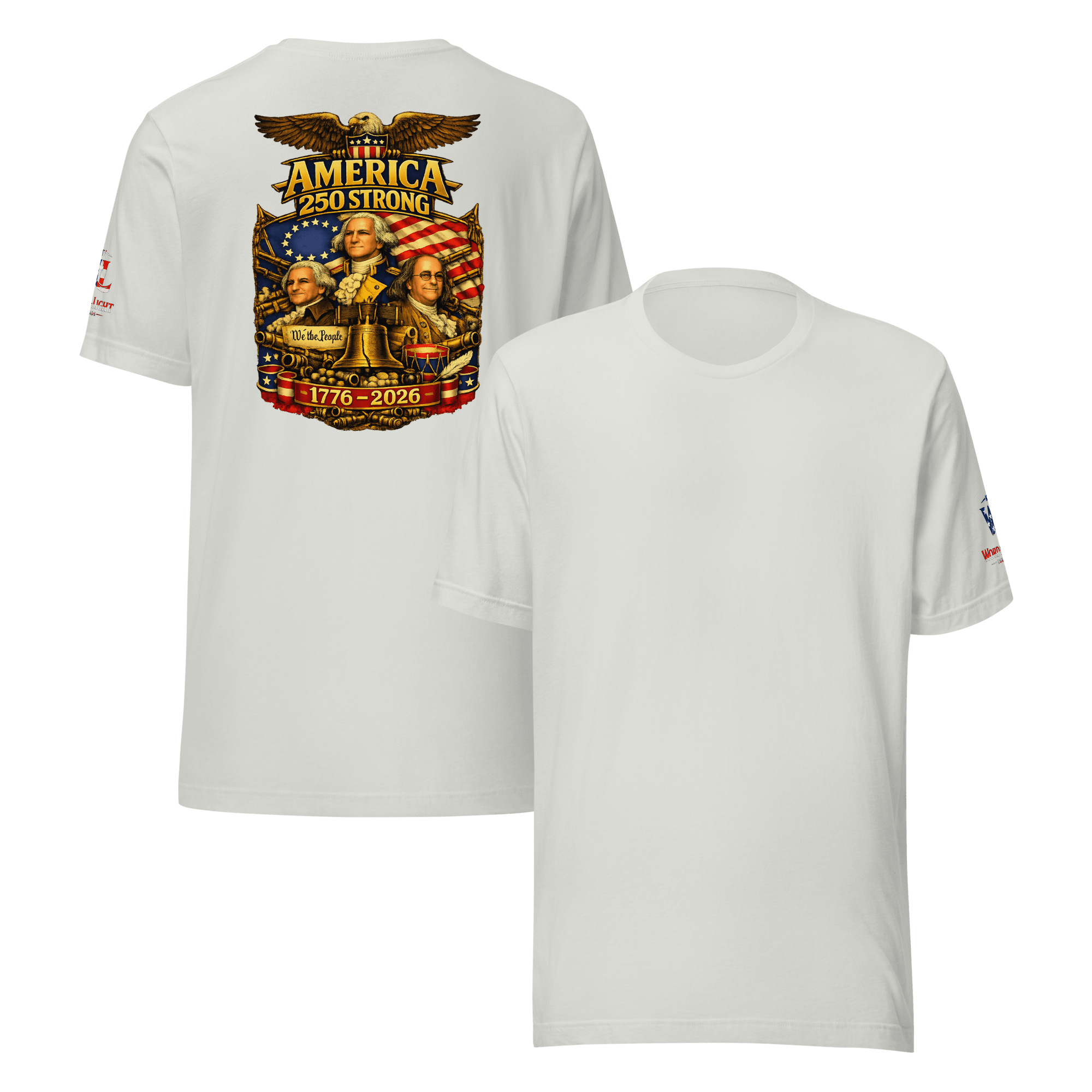 America 250 Strong | 1776–2026 – KJV Faith Unisex T-Shirt - KJV Word & Light Threads