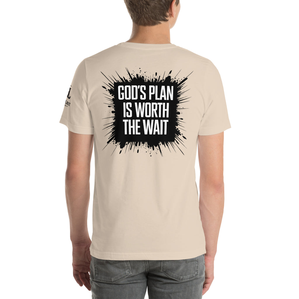 God's Plan is Worth the Wait | Jeremiah 29:11 – KJV Faith Unisex T-Shirt - KJV Word & Light Threads