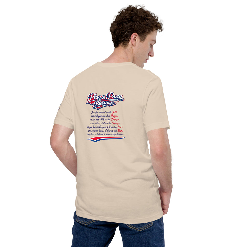 Pray & Play Blessing | Baseball / Football Faith Shirt – KJV Faith Unisex T-Shirt - KJV Word & Light Threads